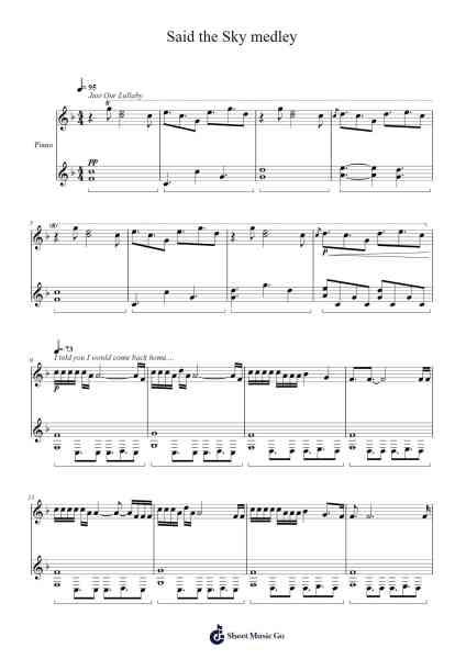 Said the Sky medley Sheet Music by Said the Sky-Arr.Stoweberg