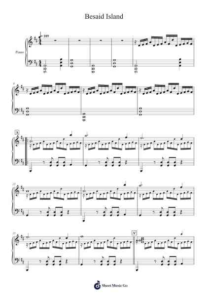 Besaid Island Sheet Music by Masashi Hamauzu-Arr.Mollkerr
