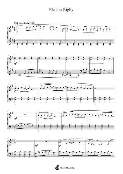 Eleanor Rigby Sheet Music by The Beatles-Arr.Terwyatt Hangan