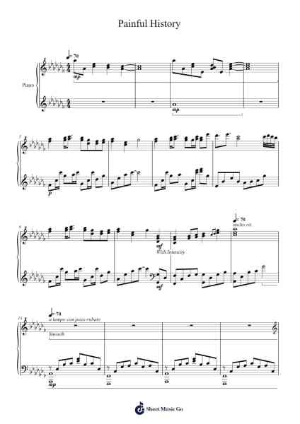 Painful History Sheet Music by Nicol Armarfi-Arr.Springqe