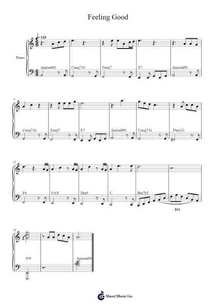 Feeling Good Sheet Music by undefined-Arr.Temky Pisoll
