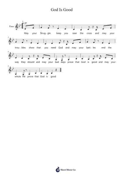 God Is Good Sheet Music by Jonathan McReynolds-Arr.Kepnia Lilbohm