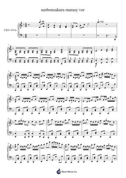 senbonzakura marasy ver Sheet Music by marasy-Arr.Spenky Chloelith