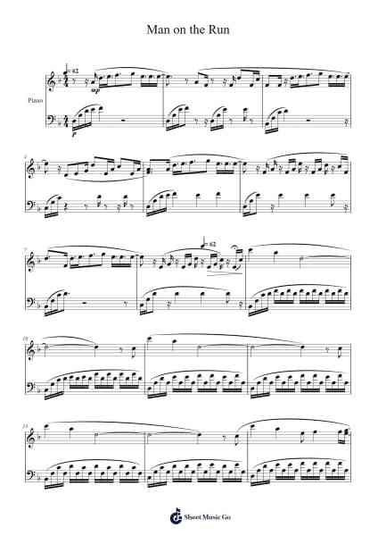 Man on the Run Sheet Music by undefined-Arr.Swinfred Clarkdiah