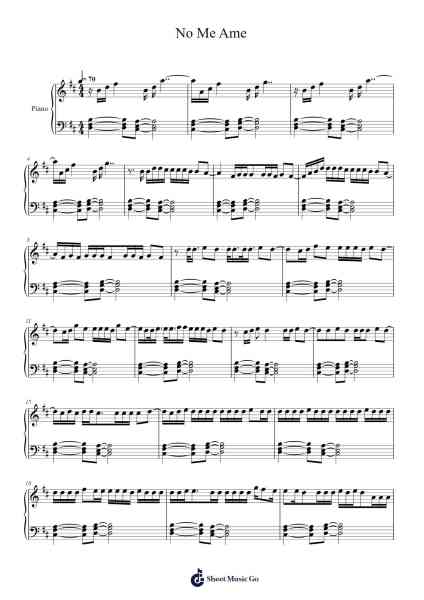 No Me Ame Sheet Music by Anuel AA/Rvssian/Juice WRLD-Arr.Hedbraith