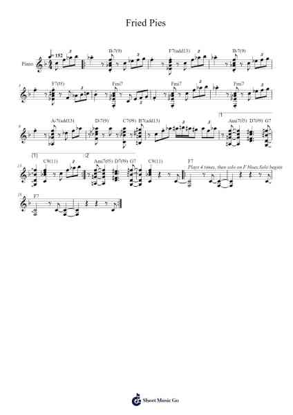 Fried Pies Sheet Music by John L. "Wes" Montgomery-Arr.Fesey Elroyrian
