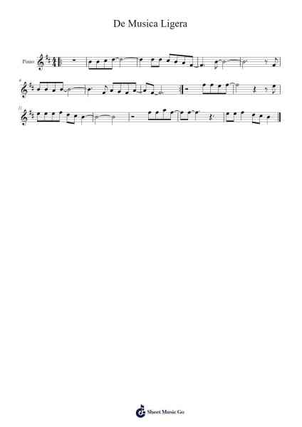 De Musica Ligera Sheet Music by Soda Stereo-Arr.Kentfred