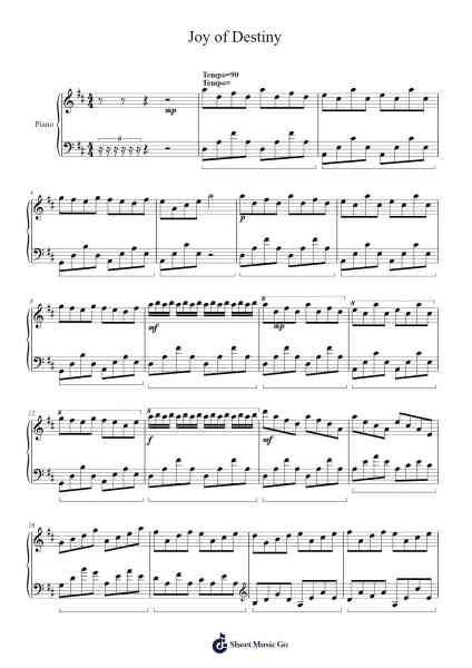 Joy of Destiny Sheet Music by Wolflor Coltrid-Arr.Fasthue