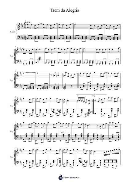 Trem da Alegria Sheet Music by undefined-Arr.Huxdia