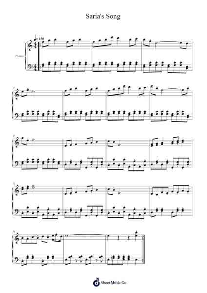 Saria's Song Sheet Music by The Indigo-Go Pianist/Koji Kondo-Arr.Vindiah Jeanvis
