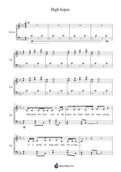 High hopes Sheet Music by Pink Floyd-Arr.Wheatlin Ranpkins