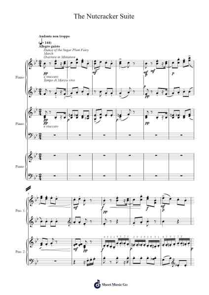 The Nutcracker Suite Sheet Music by Pyotr Ilyich Tchaikovsky-Arr.Narion