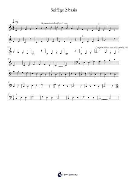 Solfège 2 basis Sheet Music by undefined-Arr.Charjames