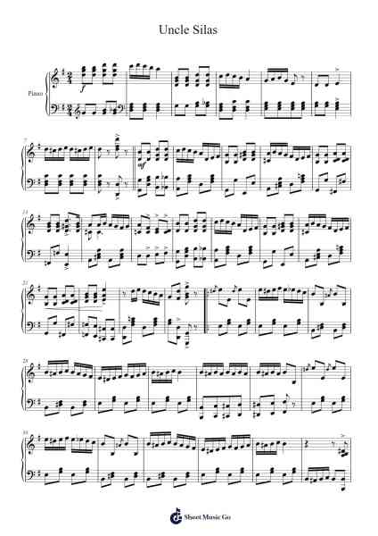 Uncle Silas (1913) Sheet Music by Abe Losch-Arr.Brobrian Needve