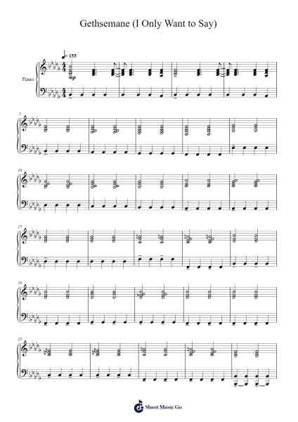Gethsemane (I Only Want To Say) Sheet Music by Andrew Lloyd Webber-Arr.Cyncer Raeh