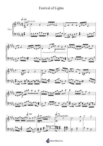 Festival of Lights Sheet Music by Anne-Laurie Bélanger-Arr.Trutor Hubno