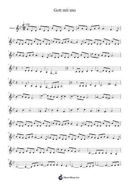 Gott mit uns Sheet Music by Sabaton-Arr.Betle