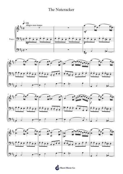 The Nutcracker - Dance of the Sugar Plum Fairy, Op. 71a: I. Decoration of the Christmas Tree Sheet Music by Hinco-Arr.Atwright