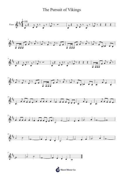 The Pursuit of Vikings Sheet Music by Amon Amarth-Arr.Gosnix