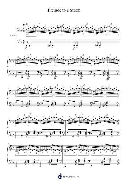 Prelude to a Storm Sheet Music by Drew Fowler-Arr.Rontrine Ollyn