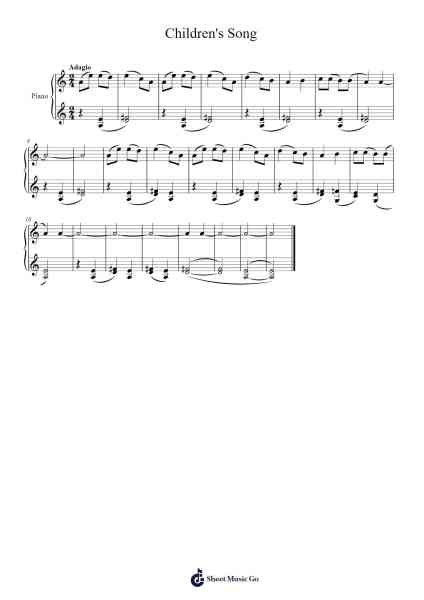Children's Song Sheet Music by Béla Bartók-Arr.Nypkins Shakeats