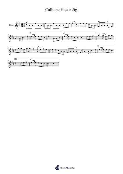Calliope House Jig Sheet Music by Dave Richardson-Arr.Wattle