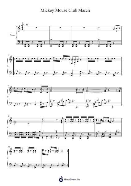 Mickey Mouse Club March Sheet Music by Jimmie Dodd-Arr.Vicpe Cumie