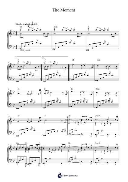 The Moment Sheet Music by Kenny G-Arr.Subill