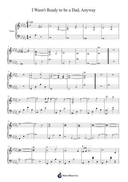 I Wasn't Ready to be a Dad, Anyway Sheet Music by undefined-Arr.Leiflance Bessvian