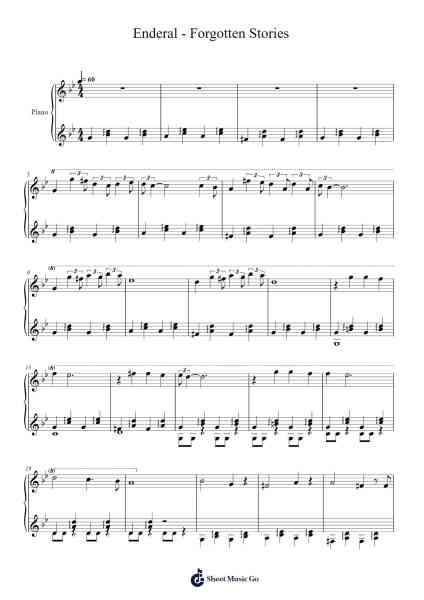 Enderal - Forgotten Stories Sheet Music by Marvin Kopp-Arr.Westier Haylay