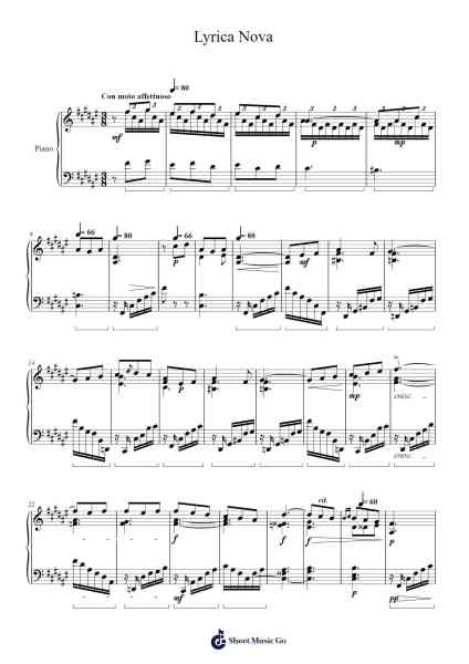 Lyrica Nova Sheet Music by Sergei Bortkiewicz-Arr.Krispert