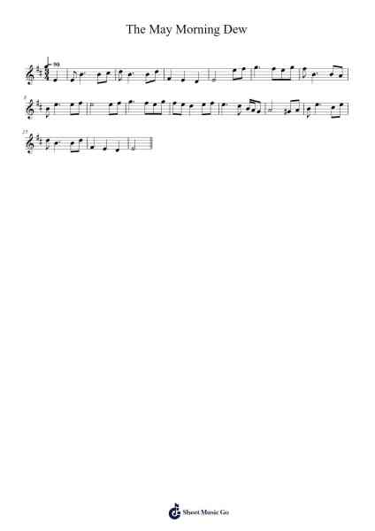 The May Morning Dew Sheet Music by undefined-Arr.Shirvien