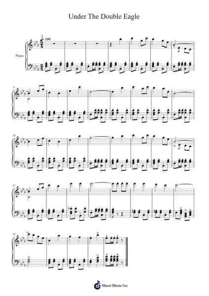 Under The Double Eagle Sheet Music by John Philip Sousa-Arr.Hornblack