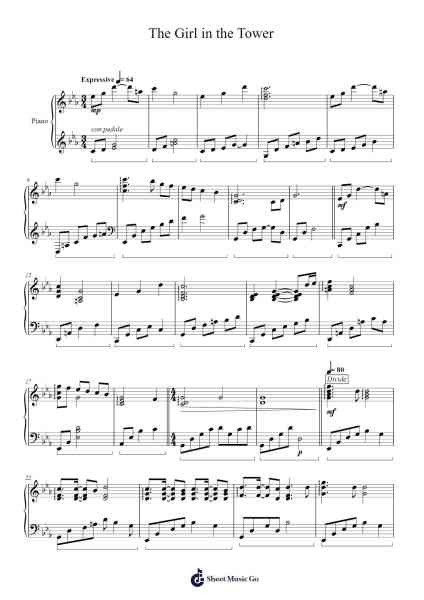 The Girl in the Tower Sheet Music by CASEY LEE WILLIAMS/JEFF WILLIAMS/ALEX ABRAHAM-Arr.Johning