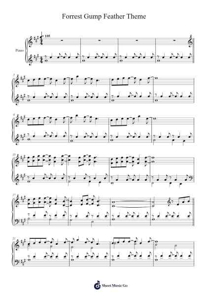 Forrest Gump Feather Theme Sheet Music by undefined-Arr.Jeffhy Lionelmatt