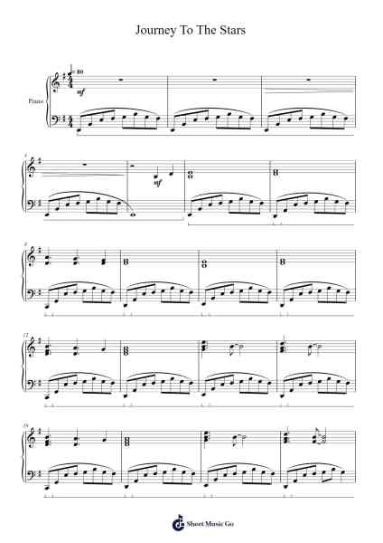 Journey To The Stars Sheet Music by Funkfitch Bertrol-Arr.Blycarr