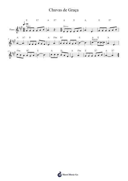 Chuvas de Graça Sheet Music by undefined-Arr.Cybing Gilldrew