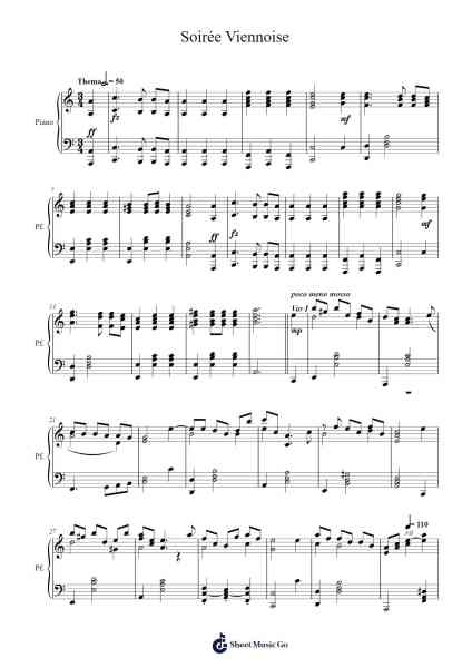 Soirée Viennoise Sheet Music by Riccardo Collu-Arr.Graycie Scob