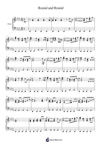 Round and Round Sheet Music by undefined-Arr.Colhill Crichjo