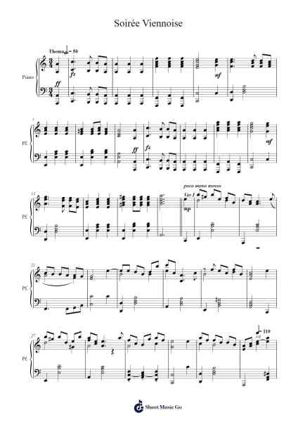Soirée Viennoise Sheet Music by undefined-Arr.Aslan Wordford