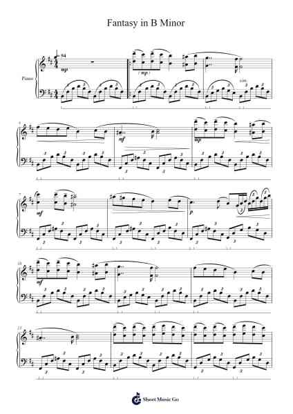 Fantasy in B Minor Sheet Music by Daniel Stephens-Arr.Luroe Boycefay