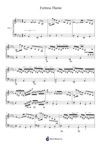 Heroes of Might and Magic III Fortress Theme Sheet Music by undefined-Arr.Jackbing Priceliot