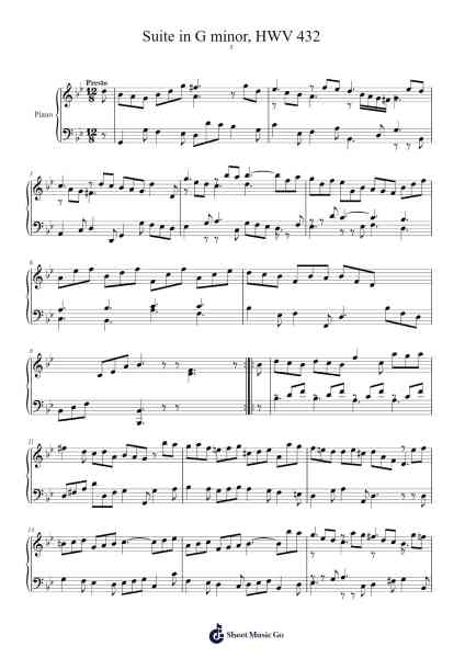 Suite in G Minor, HWV 432: VI. Gigue Sheet Music by Georg Friedrich Händel-Arr.Iwilde