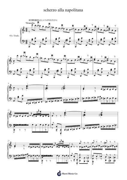 Symphony No. 45 in F-sharp Minor, Hob. I:45 "Farewell": III. Menuetto: Allegretto - Trio: Scherzo alla Napolitana Sheet Music by Jean-Amédée Lefroid de Méreaux-Arr.Norgreve Pounddams