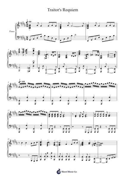 Traitor's Requiem Sheet Music by undefined-Arr.Elfaithe
