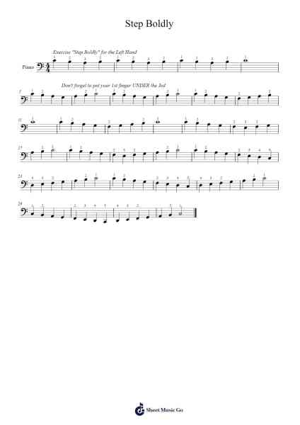 Step Boldly Sheet Music by Leah Ginzburg-Arr.Keyed Kakuk