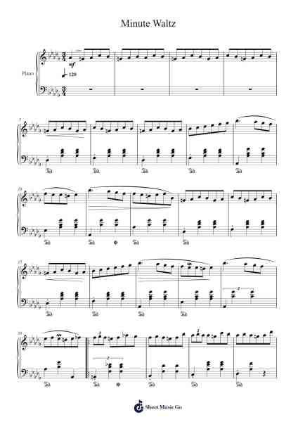 Waltz in D-flat Major, Op. 64 No. 1 "Minute Waltz" Sheet Music by Ludwig van Beethoven-Arr.Xetian Darnell