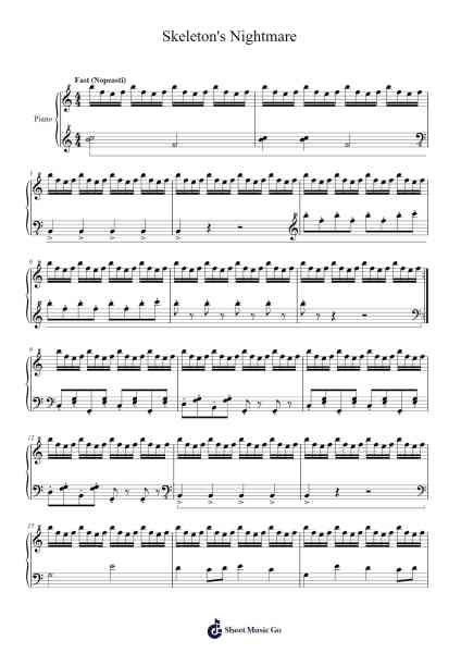 Skeleton's Nightmare 乐谱由 Tuukka Jokilehto - 编曲 Quenram