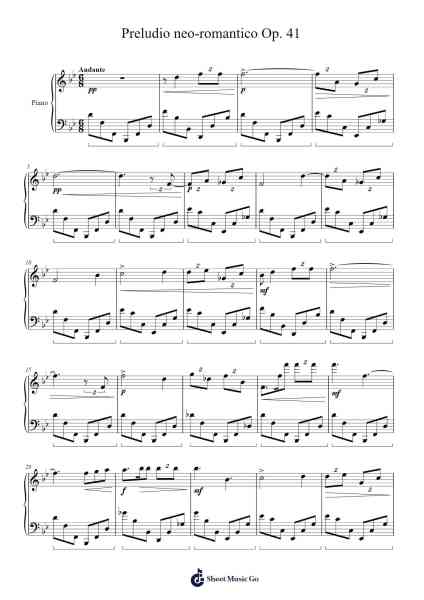 Preludio neo-romantico Op. 41 Sheet Music by J. C. Dovicchi-Arr.Billel Samry
