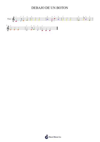 DEBAJO DE UN BOTON Sheet Music by undefined-Arr.Hudvic Nolip